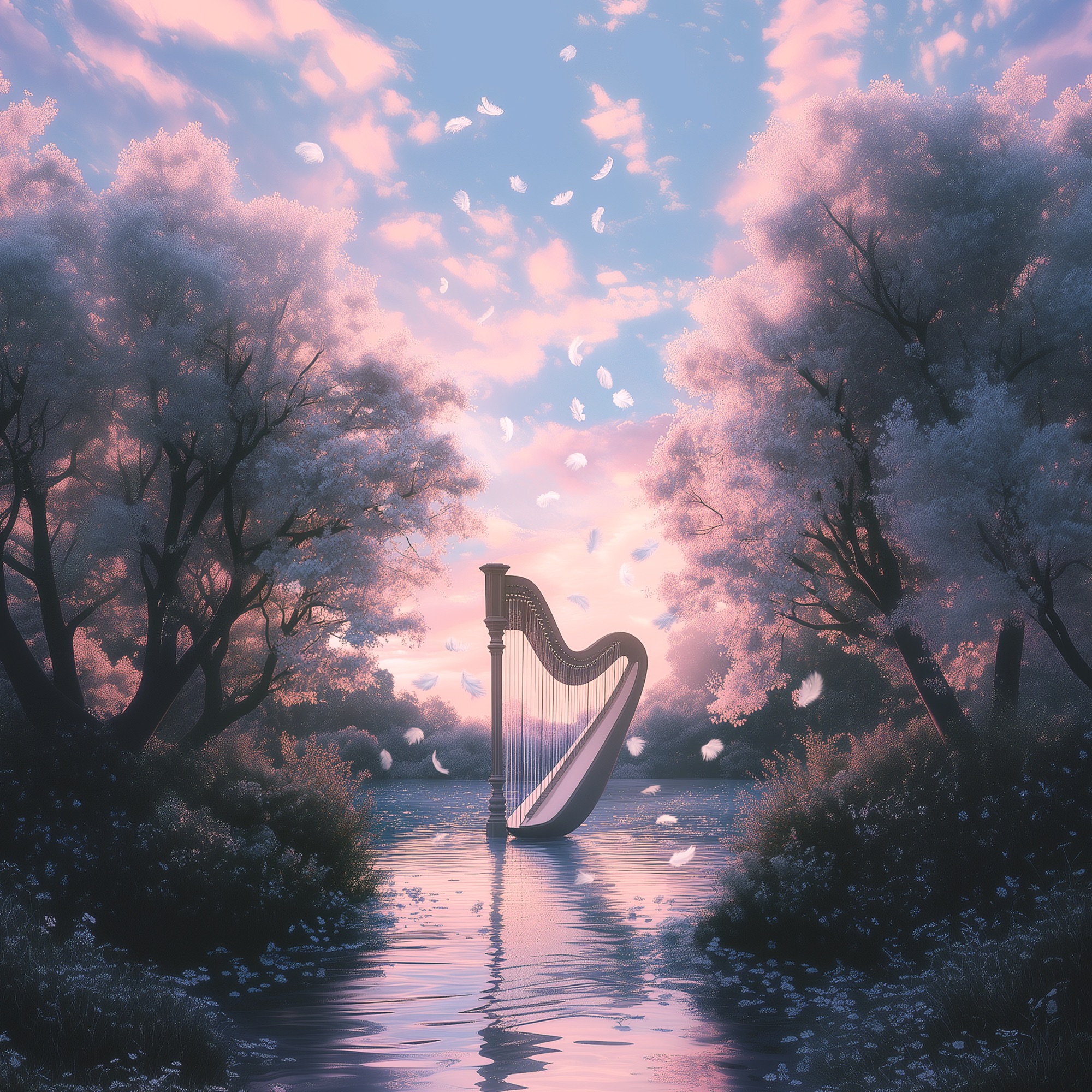 A Unicorn Catches A Falling Star In Heaven